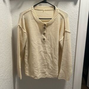 Cream Sweater- no tag. Fit me as a typical size M